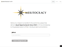 Tablet Screenshot of meritocracynow.net